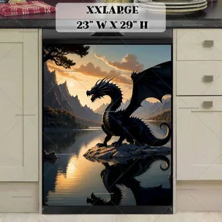 Preview of Dragon in the Sunset magnet in XX Large size.