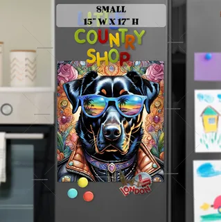 Preview of Cool California Rottweiler magnet in Small size.