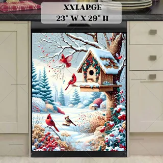 Preview of Christmas Morning Birds magnet in XX Large size.