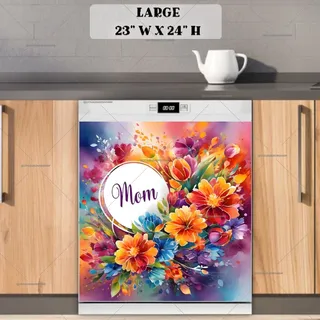 Preview of Pretty Mother’s Day Flowers magnet in Large size.