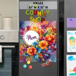 Preview of Pretty Mother’s Day Flowers magnet in Small size.