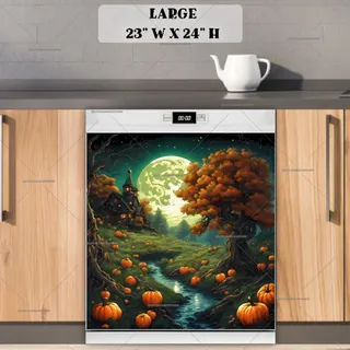 Preview of Fantasy Autumn Landscape magnet in Large size.