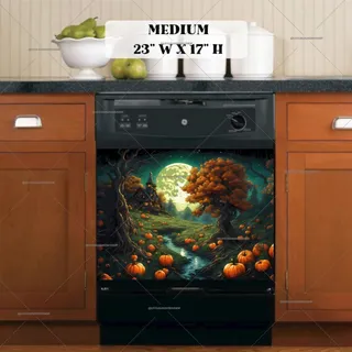 Preview of Fantasy Autumn Landscape magnet in Medium size.