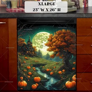 Preview of Fantasy Autumn Landscape magnet in Extra Large size.