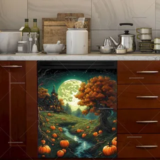 Preview of Fantasy Autumn Landscape magnet.