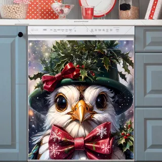 Preview of Cute Christmas Bird magnet.