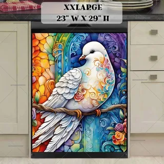 Preview of Beautiful White Dove magnet in XX Large size.