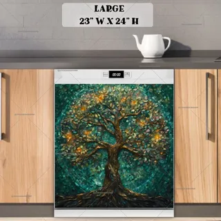 Preview of Blooming Mosaic Tree magnet in Large size.