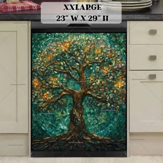 Preview of Blooming Mosaic Tree magnet in XX Large size.