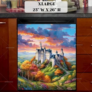 Preview of The Fairy Tale Castle magnet in Extra Large size.