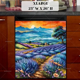 Preview of Lavenders in the Sunset magnet in Extra Large size.