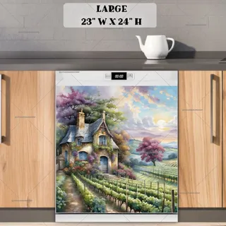 Preview of Beautiful Vineyard Cottage magnet in Large size.