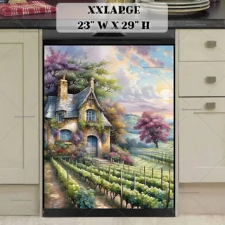 Preview of Beautiful Vineyard Cottage magnet in XX Large size.