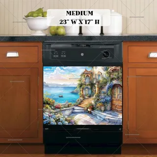 Preview of Lovely Mediterranean Villa magnet in Medium size.