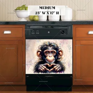 Preview of Cute Chimpanzee Baby magnet in Medium size.