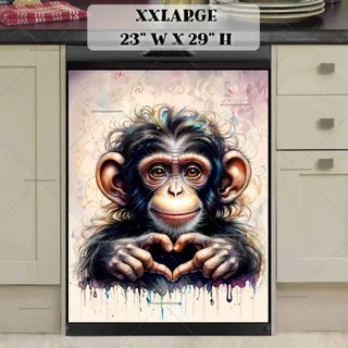 Preview of Cute Chimpanzee Baby magnet in XX Large size.