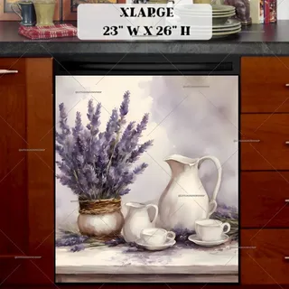 Preview of Afternoon Tea with Lavenders magnet in Extra Large size.