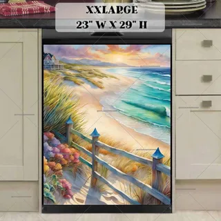 Preview of Beautiful Summer Beach magnet in XX Large size.