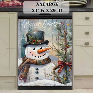 Preview of Rustic Farmhouse Snowman magnet in XX Large size.