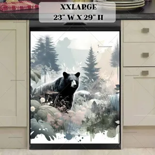 Preview of Bohemian Black Bear magnet in XX Large size.