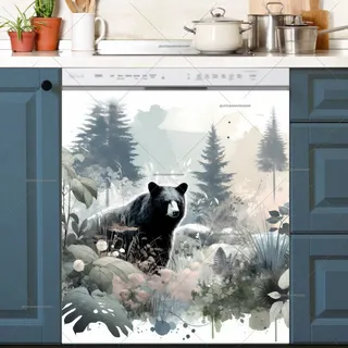 Preview of Bohemian Black Bear magnet.