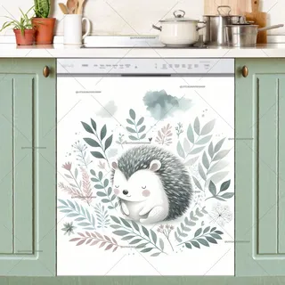 Preview of Little Boho Hedgehog magnet.