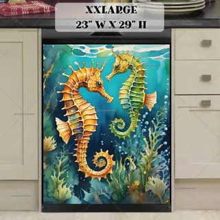 Preview of Beautiful Seahorse Couple magnet in XX Large size.