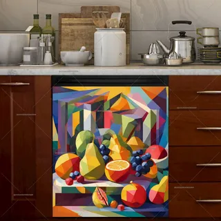 Preview of Abstract Still Life Fruit magnet.