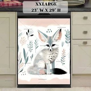 Preview of Cute Boho Fennec Fox magnet in XX Large size.