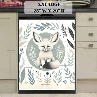 Preview of Cute Boho Baby Fennec Fox magnet in XX Large size.