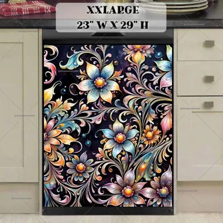 Preview of Gorgeous Boho Flowers magnet in XX Large size.