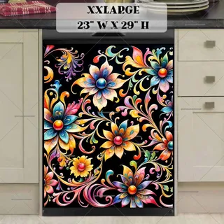 Preview of Beautiful Floral Pattern magnet in XX Large size.