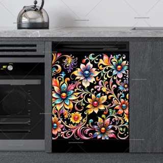 Preview of Beautiful Floral Pattern magnet.