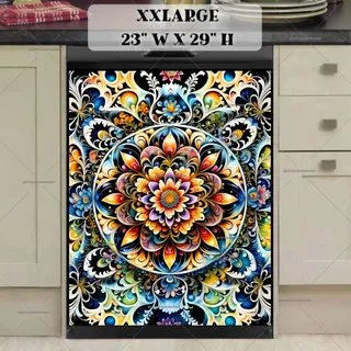 Preview of Beautiful Indian Mandala magnet in XX Large size.