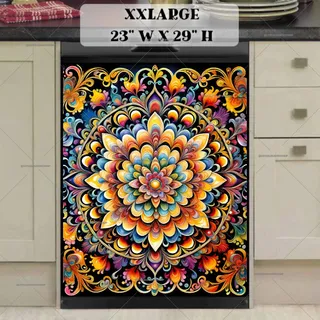 Preview of Colorful Mandala Art magnet in XX Large size.