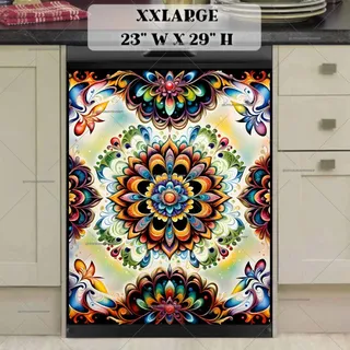 Preview of Beautiful Boho Mandala Art magnet in XX Large size.