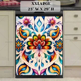 Preview of Beautiful Floral Folk Art magnet in XX Large size.