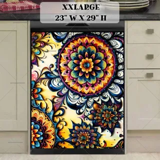 Preview of Beautiful Abstract Indian Art magnet in XX Large size.