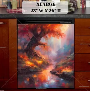 Preview of Fantasy Autumn Tree magnet in Extra Large size.