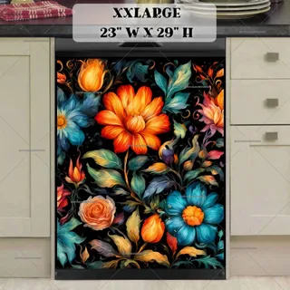 Preview of Beautiful Slovak Folklore Flowers magnet in XX Large size.