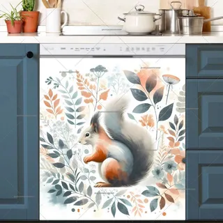 Preview of Bohemian Summer Squirrel magnet.