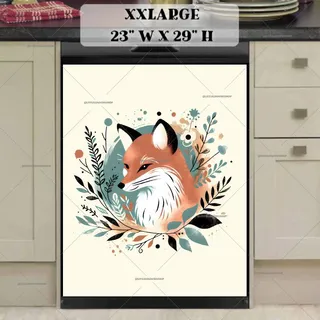 Preview of Boho Fox in the Garden magnet in XX Large size.