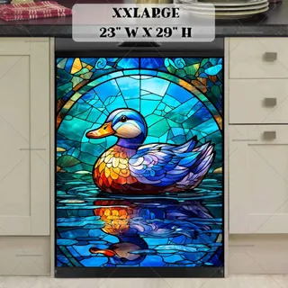 Preview of Stained Glass Duck magnet in XX Large size.