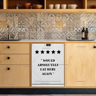 Preview of Cute and Funny Kitchen Review magnet.