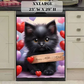 Preview of Mother’s Day Kitten with a Sign magnet in XX Large size.