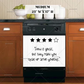 Preview of Sarcastic Kitchen Review magnet in Medium size.