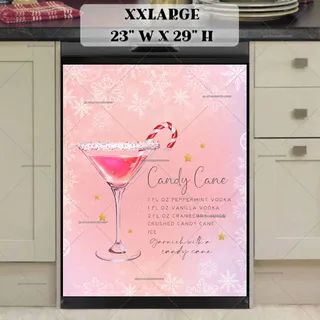 Preview of Christmas Beverages – Candy Cane magnet in XX Large size.