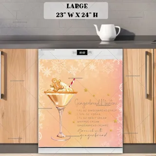 Preview of Christmas Beverages – Gingerbread Martini magnet in Large size.