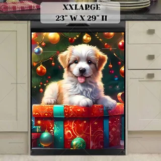 Preview of A Puppy for Christmas magnet in XX Large size.