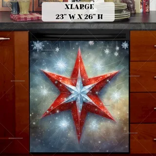 Preview of Beautiful Christmas Star magnet in Extra Large size.